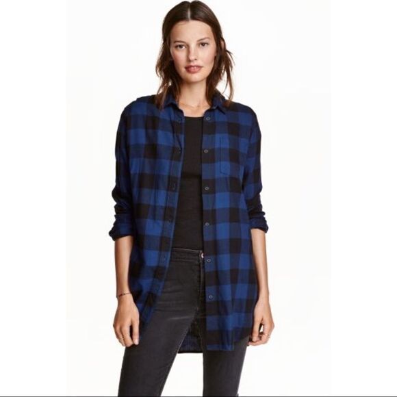 ✨2xHP✨Long Flannel Shirt✨  - Picture 1 of 6